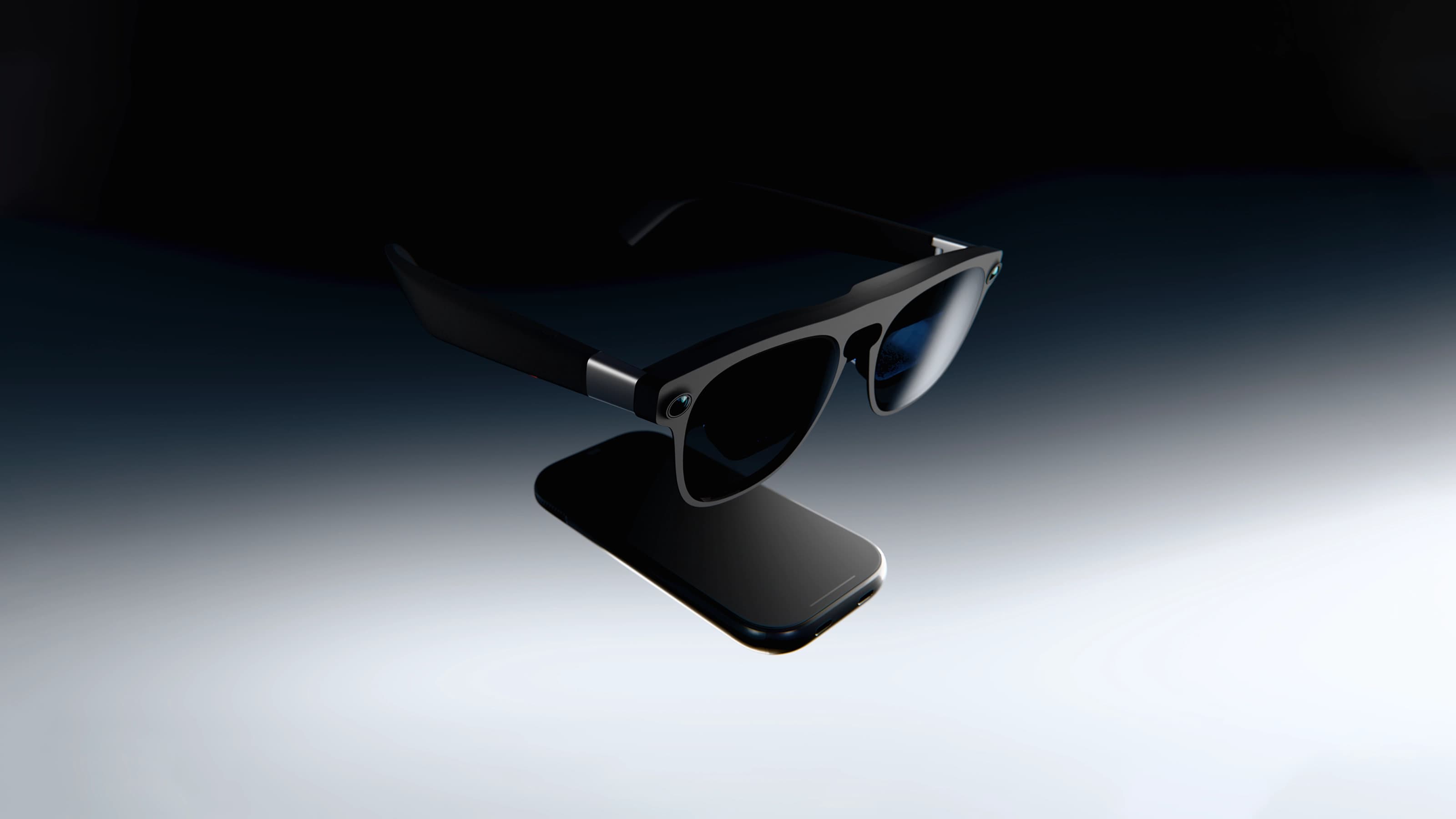 Xreal Aura okulary na jasnym tle